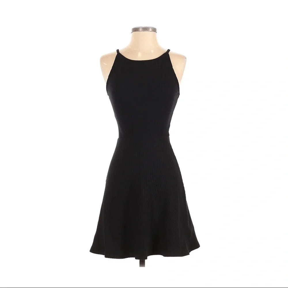 NWT Topshop Ribbed Skater Mini Dress